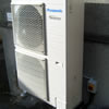 Panasonic Aquarea 9kW High Temp BiBloc air source heat pump installed in Weston-Super-Mare