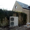 Panasonic Aquarea 9kW Total Capacity (T-CAP) Monobloc Air Source Heat Pump installed for a barn conversion, Dorset