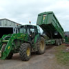 Local Wood Blown Delivery 22 cubic metre wood chip to farm, Devon