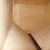 14 tonne wood pellet store with ETA Trough auger installed in Somerset