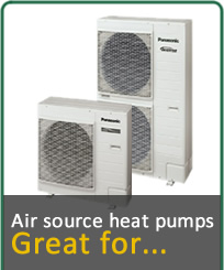 Air Source Heat Pumps, Great for...
