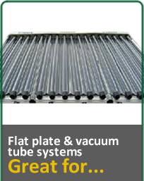 Flat Plate and Vacuum Tube Systems, Great for...